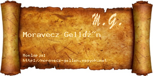 Moravecz Gellén névjegykártya